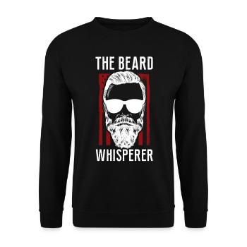 Beard Lover Bearded Man The Beard - Unisex Sweatshirt - black - Front - Alina (178cm) & Michal (187cm)