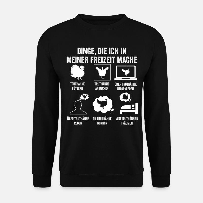 Truthuhn Truthahn - Unisex Pullover - Schwarz