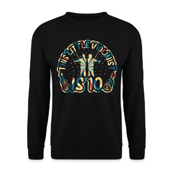 This Little Violinist Is 10 Violin Lover Kid Violi - Unisex Pullover - Schwarz - Vorne - Alina (178cm) & Michal (187cm)
