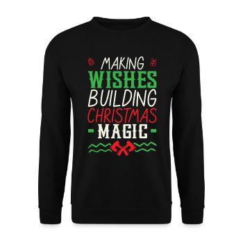 Holly Jolly Checkup Dental Christmas - Unisex Sweatshirt - black - Front - Alina (178cm) & Michal (187cm)
