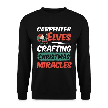 Christmas Cheers and Clean Teeth Dental - Unisex Sweatshirt - black - Front - Alina (178cm) & Michal (187cm)