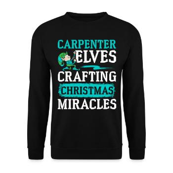 Christmas cheers and clean teeth dentistry - Unisex Sweatshirt - black - Front - Alina (178cm) & Michal (187cm)