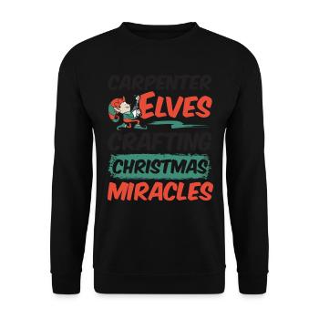 Christmas Cheers and Clean Teeth Dentistry - Unisex Sweatshirt - black - Front - Alina (178cm) & Michal (187cm)