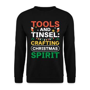 Schlitten der Plaque in diesem Urlaub Dental Weihn - Unisex Pullover - Schwarz - Vorne - Alina (178cm) & Michal (187cm)