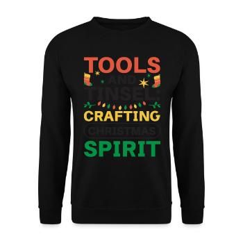 Schlitten der Plaque dieser Feiertag zahnärztliche - Unisex Pullover - Schwarz - Vorne - Alina (178cm) & Michal (187cm)