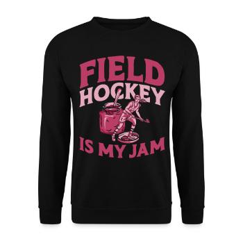Hockey sur gazon Jam Le hockey sur gazon est - Sweat-shirt Unisexe - noir - Devant - Alina (178cm) & Michal (187cm)