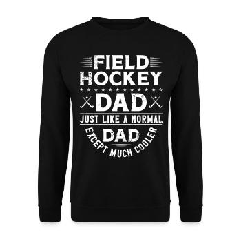 Field Hockey Dad Field Hockey Dad - Unisex Pullover - Schwarz - Vorne - Alina (178cm) & Michal (187cm)