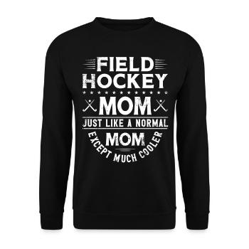 Hockey sur gazon Maman Hockey sur gazon Maman - Sweat-shirt Unisexe - noir - Devant - Alina (178cm) & Michal (187cm)