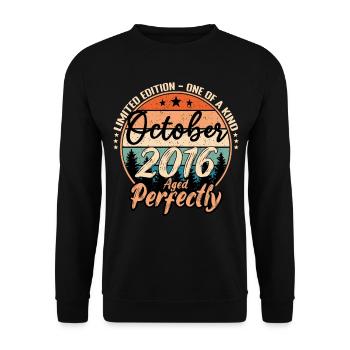 October 2016 anniversary 2016 legends October - Unisex Sweatshirt - black - Front - Alina (178cm) & Michal (187cm)