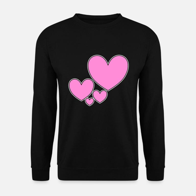 Hearts in Love Hearts - Unisex Sweatshirt - black
