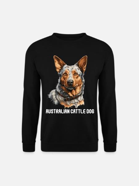 Hund Australian Cattle Dog - Unisex Pullover - Schwarz