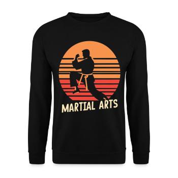 Martial Artists in Focus - Martial Arts Masterpiece - Unisex Sweatshirt - black - Front - Alina (178cm) & Michal (187cm)