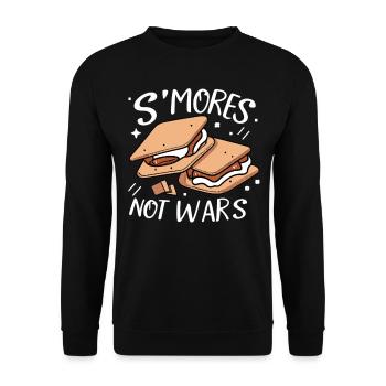 Camping pour la paix - Profitez de SMORES et plus encore - Sweat-shirt Unisexe - noir - Devant - Alina (178cm) & Michal (187cm)