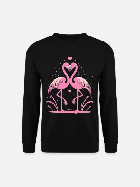 Flamingo Connection - Pour toujours ensemble - Sweat-shirt Unisexe - noir