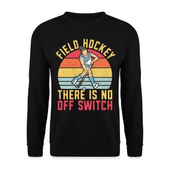 Field Hockey Field Hockey There Is - Unisex Sweatshirt - black - Front - Alina (178cm) & Michal (187cm)