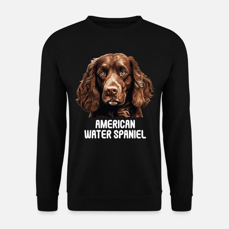 Dog American Water Spaniel - Unisex Sweatshirt - black