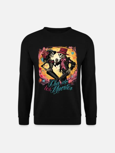 Dia De Los Muertos Mexiko Tag Der Toten Design - Unisex Pullover - Schwarz