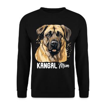 Hund Kangal - Unisex Pullover - Schwarz - Vorne - Alina (178cm) & Michal (187cm)