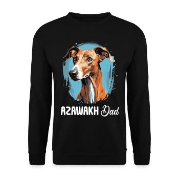 Chien Azawakh - Sweat-shirt Unisexe - noir - Devant - Alina (178cm) & Michal (187cm)