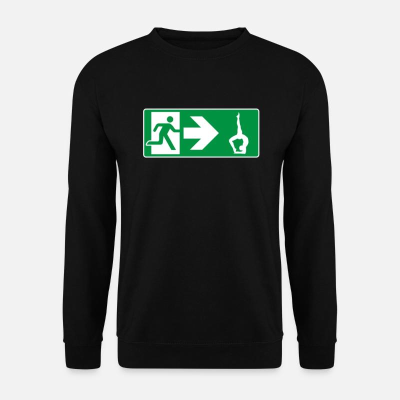 Emergency Exit Yoga Yogi - Unisex Sweatshirt - black