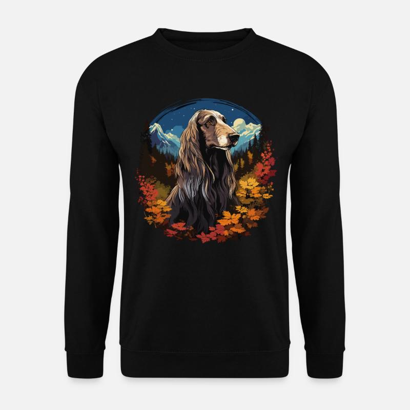 Hund Afghanischer Windhund - Unisex Pullover - Schwarz