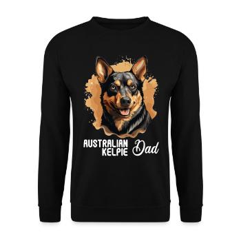 Chien Kelpie australien - Sweat-shirt Unisexe - noir - Devant - Alina (178cm) & Michal (187cm)