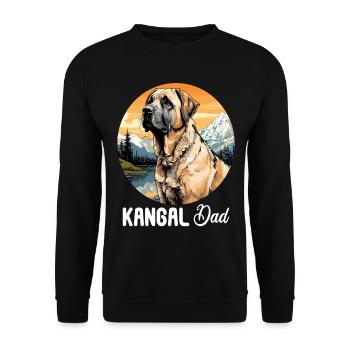Hund Kangal - Unisex Pullover - Schwarz - Vorne - Alina (178cm) & Michal (187cm)