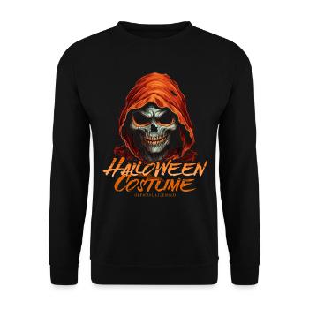 Grim Reaper Red Hood: Halloween Costume for Women - Unisex Sweatshirt - black - Front - Alina (178cm) & Michal (187cm)