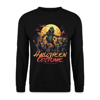 Cool Zombie Hunter: Costume d’Halloween pour femmes - Sweat-shirt Unisexe - noir - Devant - Alina (178cm) & Michal (187cm)
