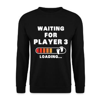 First Time Dad Mom Dad Mommy First Child - Unisex Sweatshirt - black - Front - Alina (178cm) & Michal (187cm)