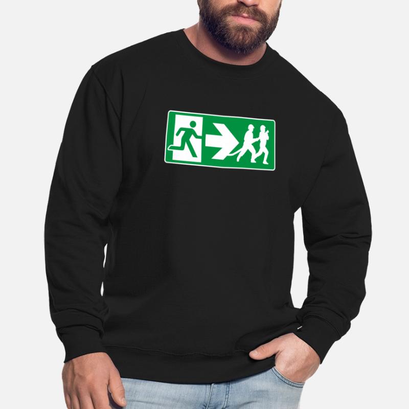 Emergency Exit Fire Brigade Firefighter Unisex Sweatshirt