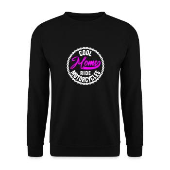 Les mamans cool font de la moto - Sweat-shirt Unisexe - noir - Devant - Alina (178cm) & Michal (187cm)
