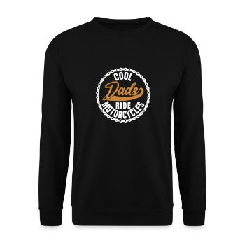 Les papas cool conduisent des motos - Sweat-shirt Unisexe - noir - Devant - Alina (178cm) & Michal (187cm)