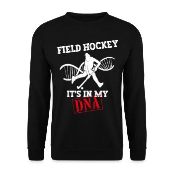 Field Hockey Field Hockey It's In - Unisex Pullover - Schwarz - Vorne - Alina (178cm) & Michal (187cm)