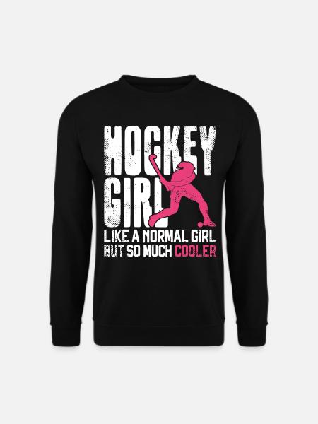 Field Hockey Hockey Girl Like A - Unisex Pullover - Schwarz