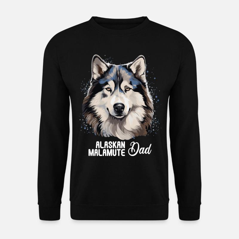 Hund Alaskan Malamute - Unisex Pullover - Schwarz