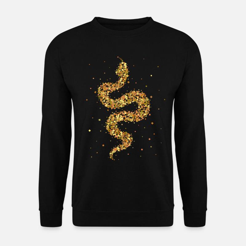 Schlange Schlangen Terrarium Kornatter Natter - Unisex Pullover - Schwarz