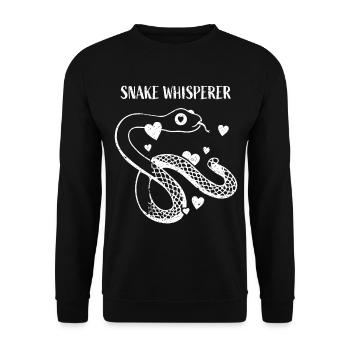 Serpent Whisperer Serpents Terrarium pour animaux de compagnie - Sweat-shirt Unisexe - noir - Devant - Alina (178cm) & Michal (187cm)
