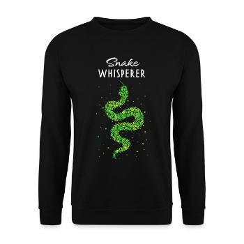 Snake Whisperer Schlangen Flüsterer Schlange - Sweat-shirt Unisexe - noir - Devant - Alina (178cm) & Michal (187cm)