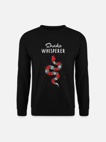 Snake Whisperer Snake Whisperer Milk Snake - Unisex Sweatshirt - black