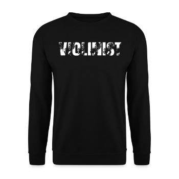 Violinist Many Violin Instruments Violinist Musici - Unisex Pullover - Schwarz - Vorne - Alina (178cm) & Michal (187cm)