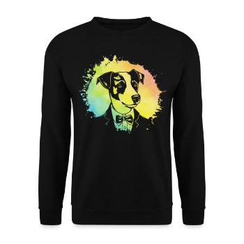 Jack Russell Terrier - Unisex Pullover - Schwarz - Vorne - Alina (178cm) & Michal (187cm)