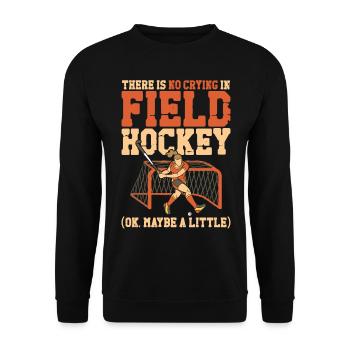Hockey sur gazon Il n’y a pas de pleurs - Sweat-shirt Unisexe - noir - Devant - Alina (178cm) & Michal (187cm)