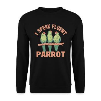Perruche Perroquet Perroquet Propriétaire - Sweat-shirt Unisexe - noir - Devant - Alina (178cm) & Michal (187cm)