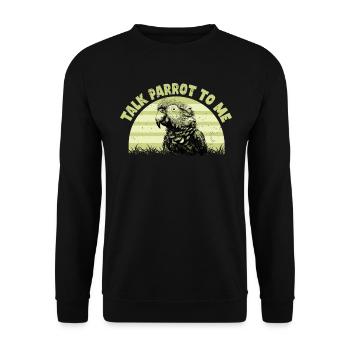 Perruche Perroquet Perroquet Propriétaire - Sweat-shirt Unisexe - noir - Devant - Alina (178cm) & Michal (187cm)