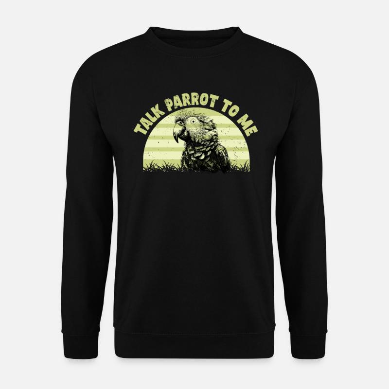 Perruche Perroquet Perroquet Propriétaire - Sweat-shirt Unisexe - noir