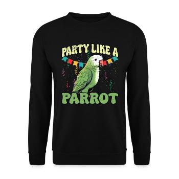 Perruche Perroquet Perroquet Propriétaire - Sweat-shirt Unisexe - noir - Devant - Alina (178cm) & Michal (187cm)