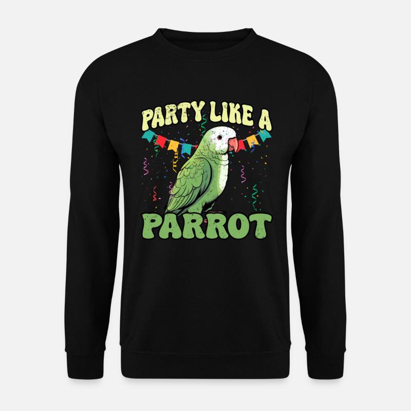 Perruche Perroquet Perroquet Propriétaire - Sweat-shirt Unisexe - noir