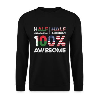 Madagascar American Patriot USA cultivé - Sweat-shirt Unisexe - noir - Devant - Alina (178cm) & Michal (187cm)