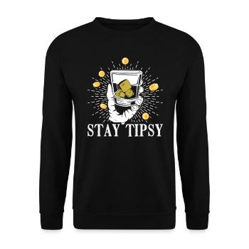 Barman Serveur Barman Cocktail Bar Barmaid - Sweat-shirt Unisexe - noir - Devant - Alina (178cm) & Michal (187cm)